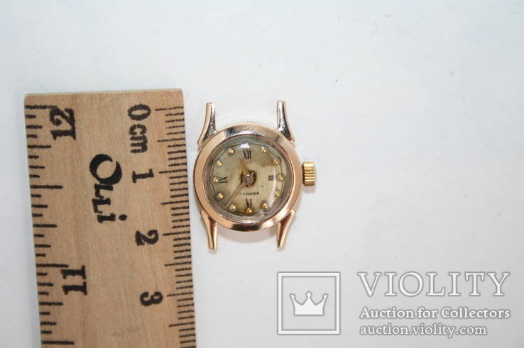 Золотые женские наручные часы, фото №7