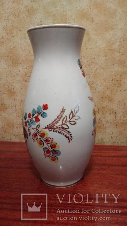 Большая ваза, фарфор, роспись, золочение. Киевский ФЗ, фото №6