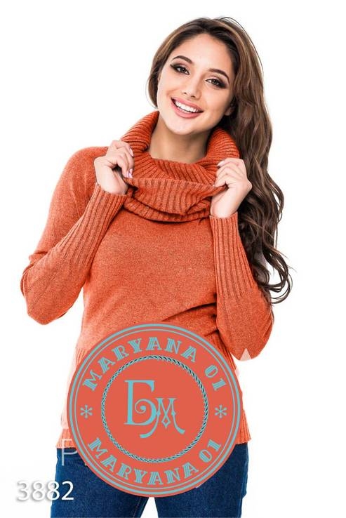Тёплый свитер с хомутом Размер L/ХL, фото №8
