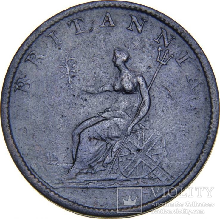 Англия пол пенни 1806 года, фото №3