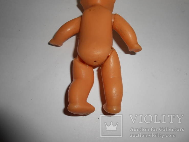 Пупс,пупсик на резинках Детская игрушка Пластмасса СССР 11,5 см, фото №7