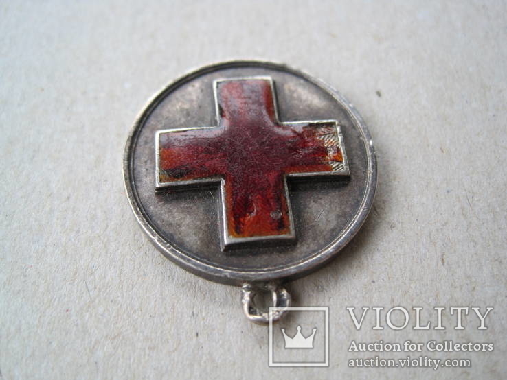 Медаль Красного Креста Русско-японской войны 1904–1905 лента на медаль, фото №5