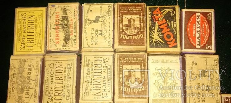 Сірники кінця 1940-их рр. 12 коробок