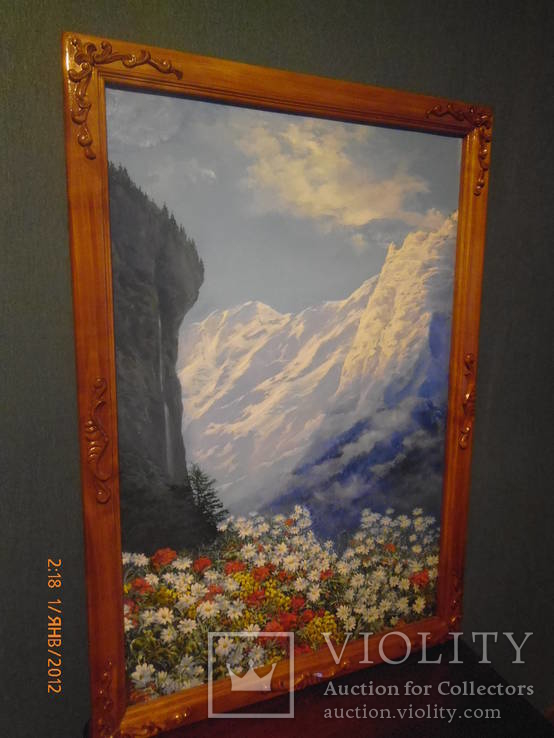 Картина Альпы ( масло, холст, Баев И.Е 2005 г. ) размер ( 1м 14см х 80 см ), фото №4