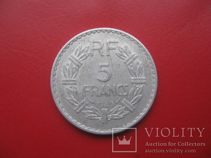 Франция 5 франков 1949, фото №2