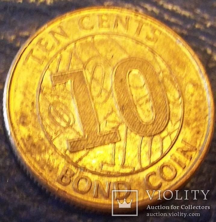 10  центів 2014 року RBZ . Замбія, фото №2