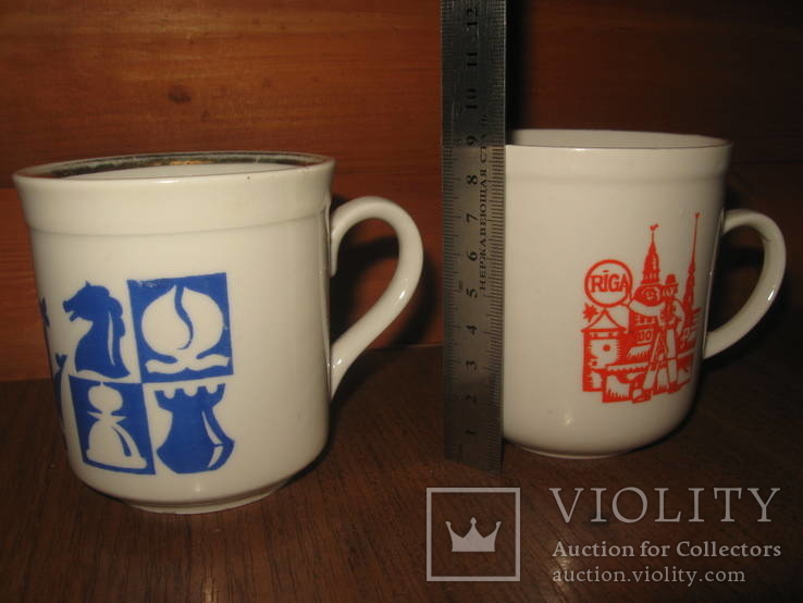 Две чашки СССР. Дулево и Рига, фото №3