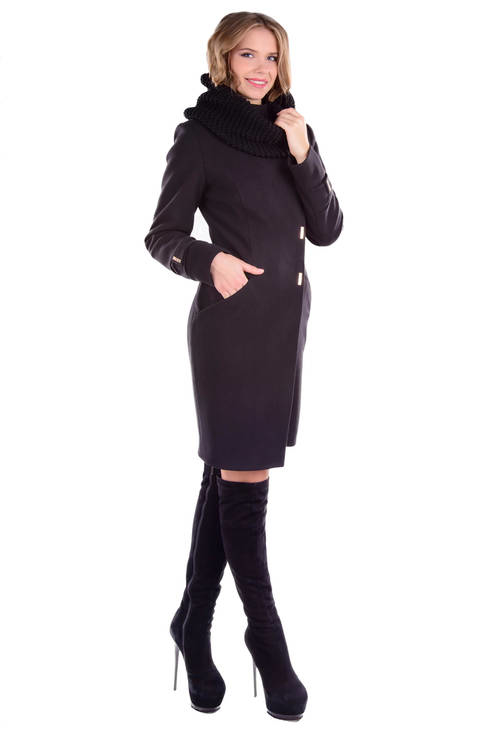 Зимнее женское пальто Modus "Римини" Турция. Цвет: шоколад S, фото №3