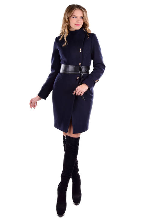 Зимнее женское пальто Modus "Римини" Турция. Тёмно Синее S, фото №3