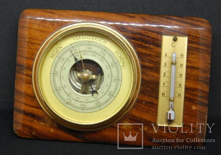 Барометр и термометр. 140х95мм, фото №2