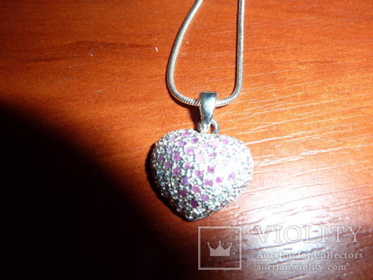 Ожерелье с подвеской с рубинами, фото №4