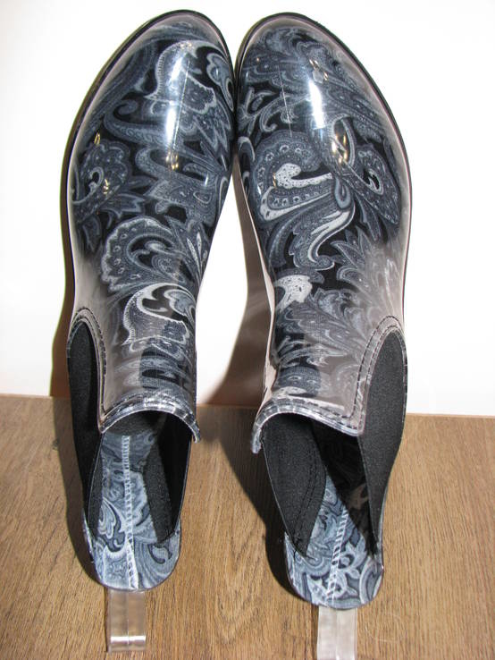 Жіночі резинові чобітки - устілка 24,5 см., фото №9
