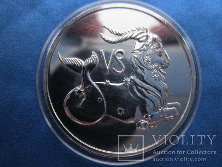 Россия 2 рубля 2002 года Козерог серебро, фото №3