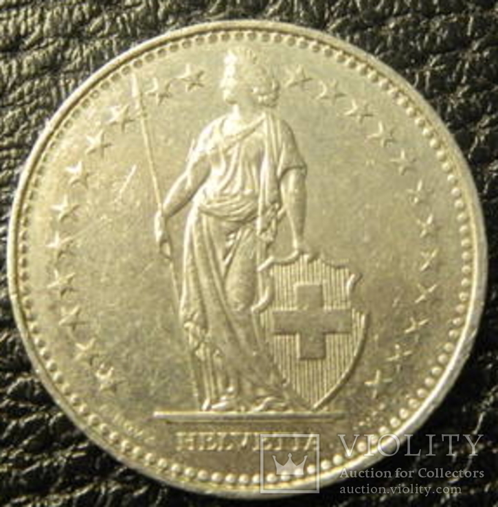 1 франк Швейцарія 1993 B, фото №3