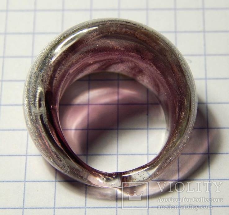 Кольцо из муранского стекла, фото №5