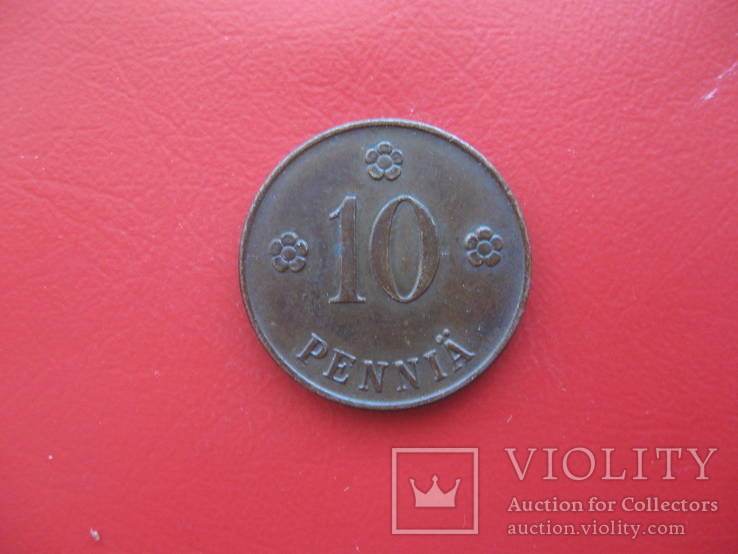 Финляндия 10 пенни 1923, фото №2