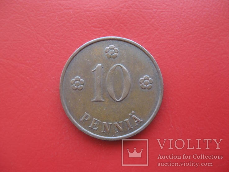 Финляндия  10 пенни 1937, фото №2