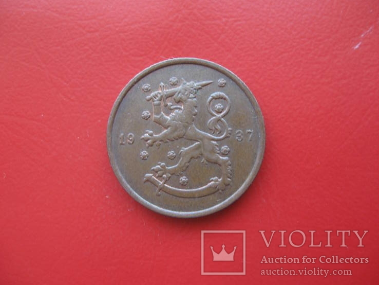 Финляндия  10 пенни 1937, фото №3