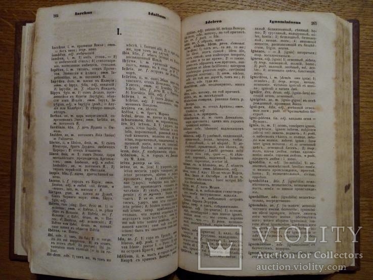 Шульц 1865г. латинско-русский словарь, фото №6