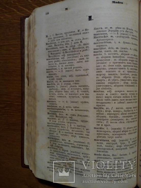 Шульц 1865г. латинско-русский словарь, фото №7