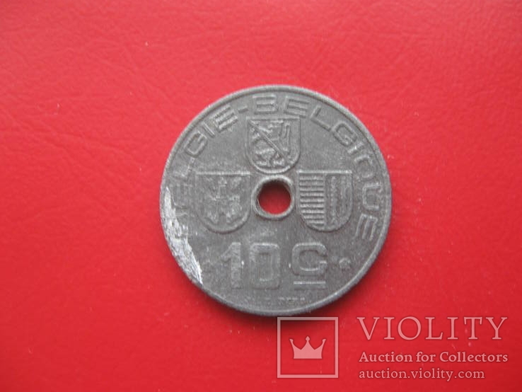 Бельгия 10 центов 1943, фото №2