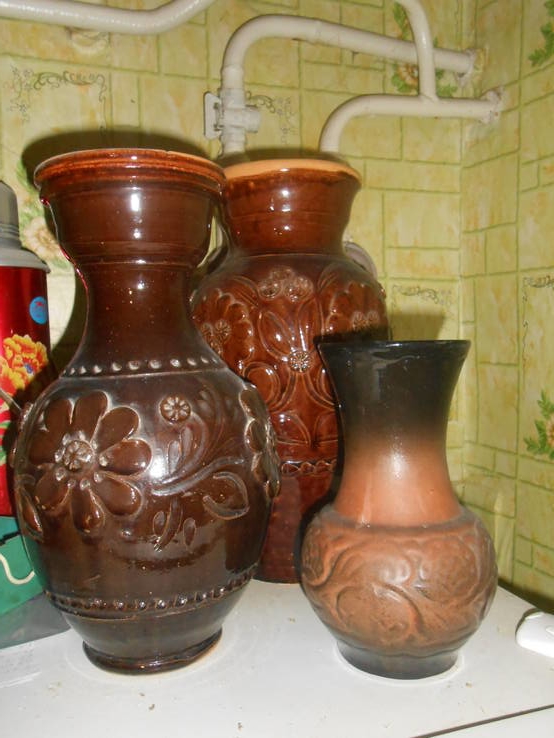 Кувшины-вазы декоративные набор 3 шт., фото №2