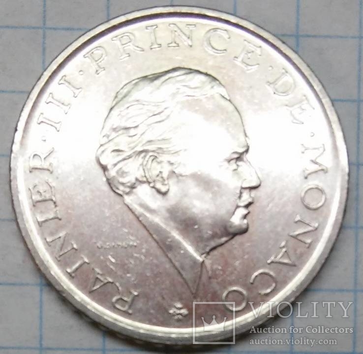 Монако 2 франка 1982, фото №3