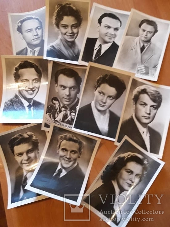 Открытки с фото актеров 1957-1958г., фото №2