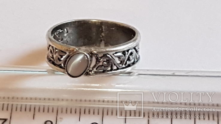 Кольцо, серебро 925 проба. Украина. Размер 18.5., фото №6