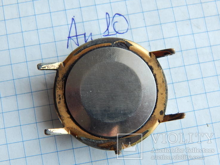 Часы наручные в позолоте ау10 секонда де люкс 1253, фото №4