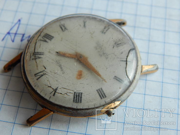 Часы наручные в позолоте ау10 секонда де люкс 1253, фото №6