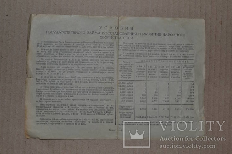 Облигация на 100 рублей. 1946 г., фото №3