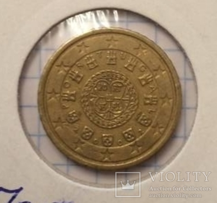 50 центов Португалии 2002 г., фото №2