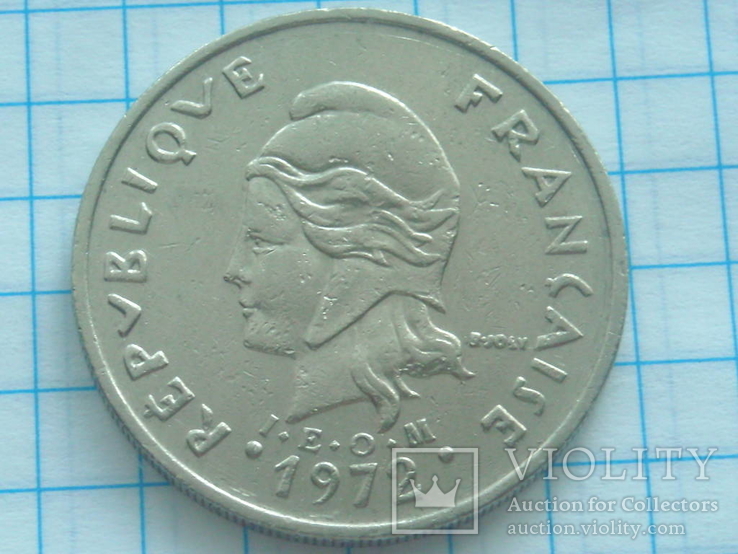 20 франков, Французская Полинезия, 1972г., фото №3