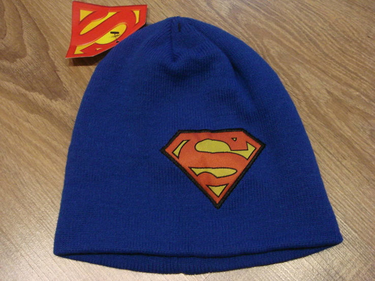 Подростковая шапка . супермен . зима , весна , осень, фото №2