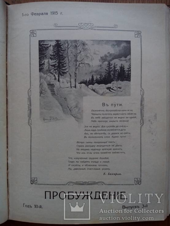 Подшивка журналов Пробуждение 1915г. 12 выпусков., фото №6