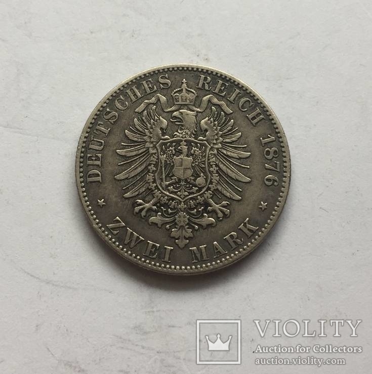 Германия Анхальт 2 марки 1876, фото №4