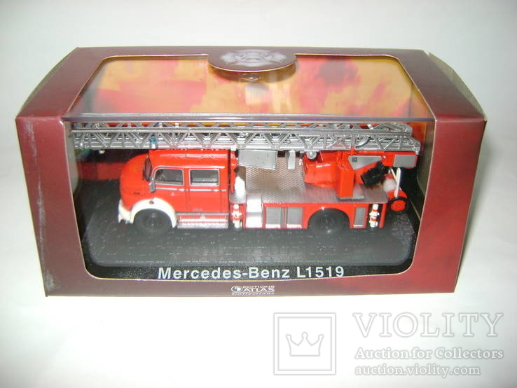 Mercedes-Benz L1519 пожарная лестница (Atlas 1:72), фото №6