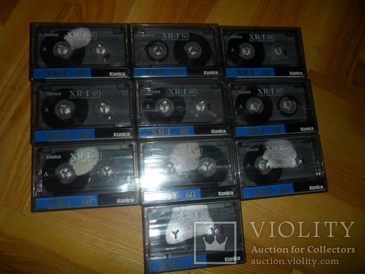 Аудиокассета кассета Konica XR-I 60 - 10 шт в лоте, numer zdjęcia 2