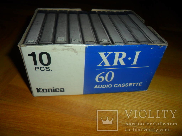 Аудиокассета кассета Konica XR-I 60 - 10 шт в лоте, numer zdjęcia 5