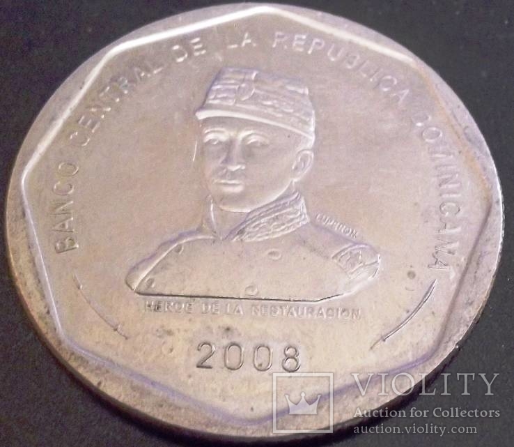 25 песо 2008  року. Домініканська респ., фото №2