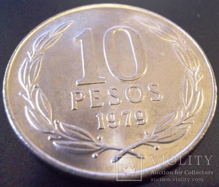 10 песо 1994 року Чилі, фото №3