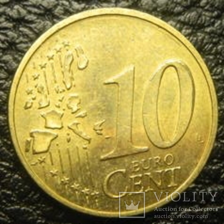 10 євроцентів Німеччина 2002 G, фото №3