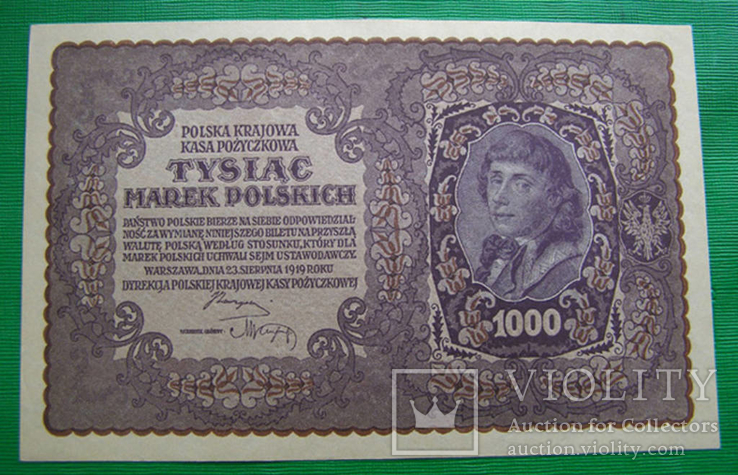 1000 злотих 1919 р. Польша