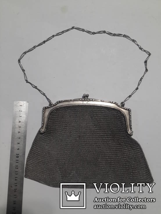 Театральная сумочка, серебро 800*, фото №4
