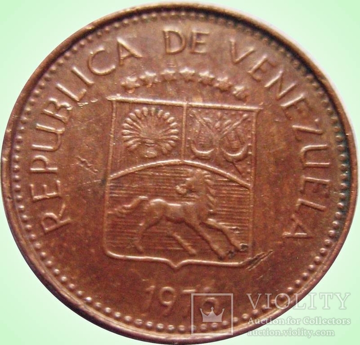 108.Венесуэла 5 сентимо, 1976 год