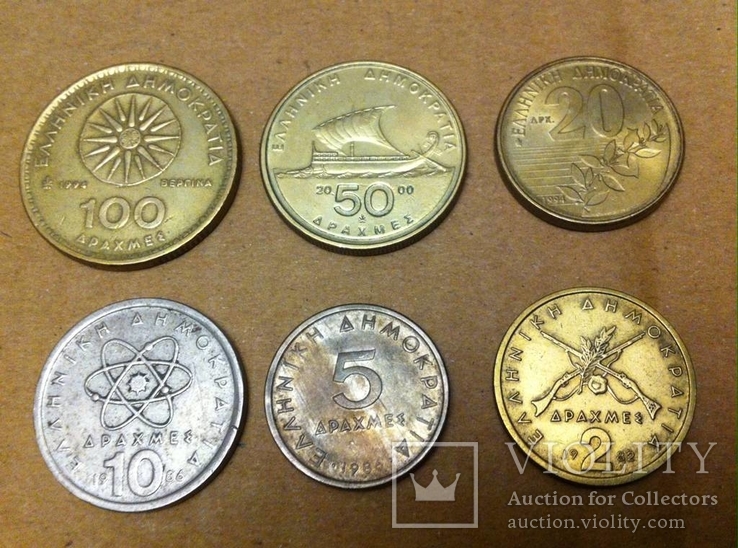 6 монет Греции, фото №2