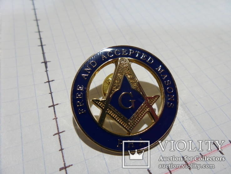 Масонская медаль знак масон 4857, фото №2