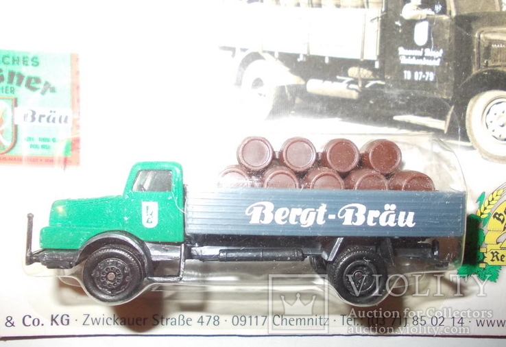 IFA, Bergt Bräu, Reichenbrander Bier, Minitruck Biertruck Brauereitruck, 1:87, фото №3