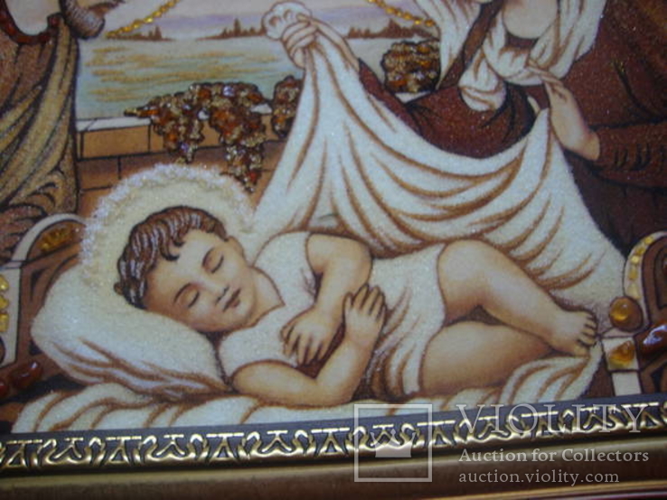 Икона ис янтаря святая семья, фото №4